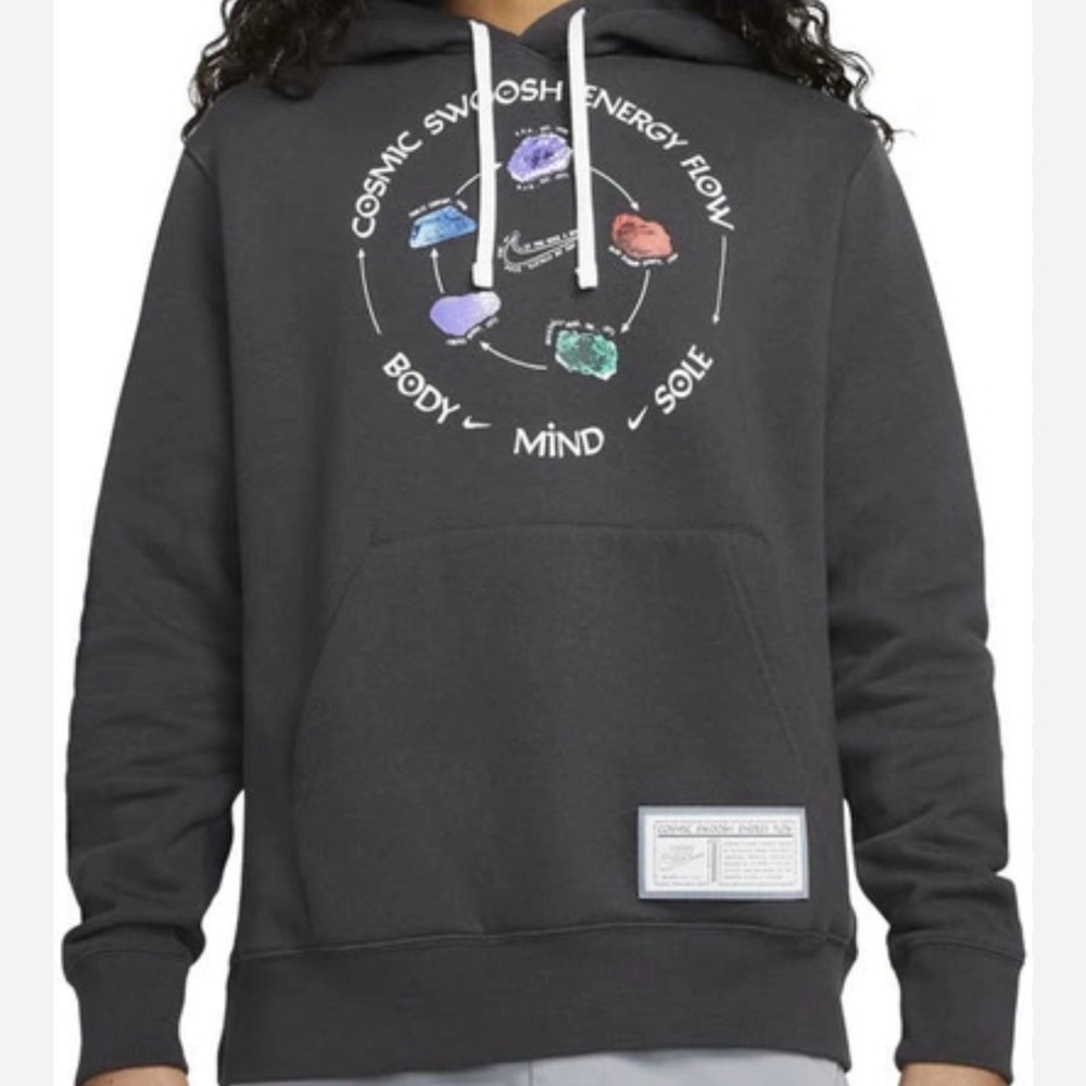 Nike Gray Cosmic Swoosh Hoodie